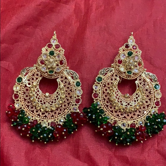 New without Bollywood Earrings - Picture 1 of 8